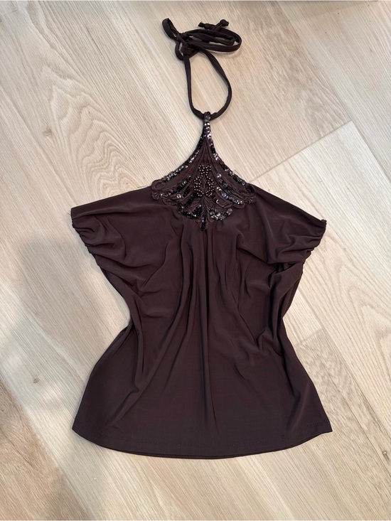 le chateau Tops - Y2K Beaded Halter Top